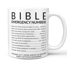 Load image into Gallery viewer, Emergency Bible Reference Mug