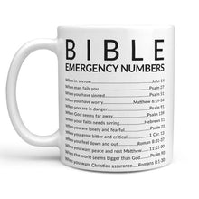 Load image into Gallery viewer, Emergency Bible Reference Mug