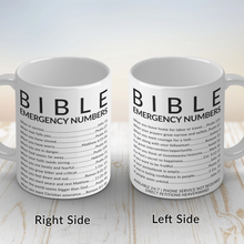 Load image into Gallery viewer, Emergency Bible Reference Mug